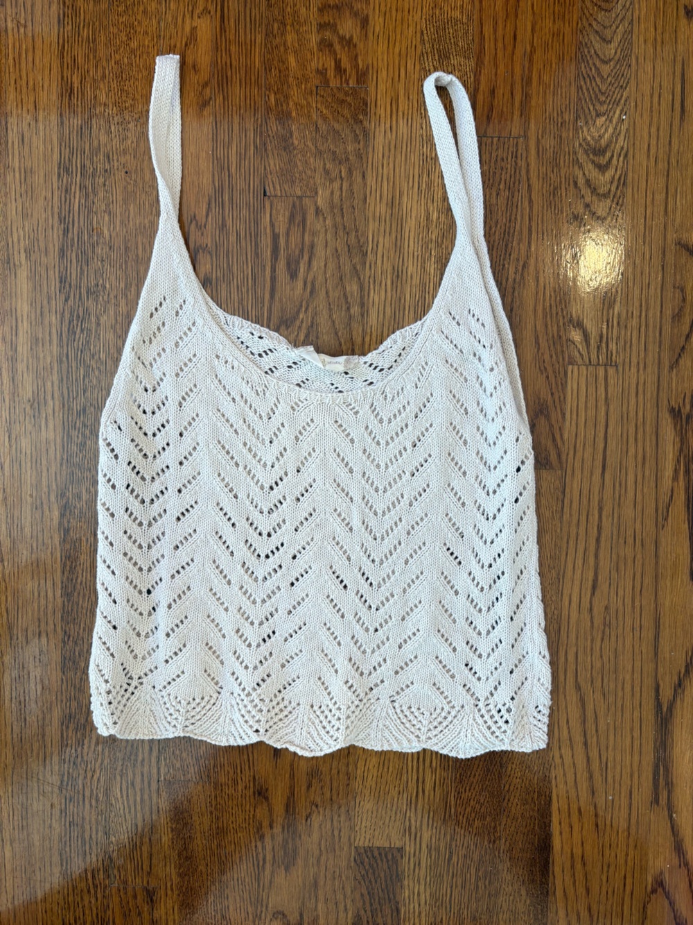 Altar’d State Cream Crochet Cover-Up Tank